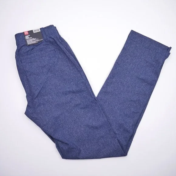 Under Armour Men's Vented Showdown Golf Pants Breathable Straight Fit Blue NWT